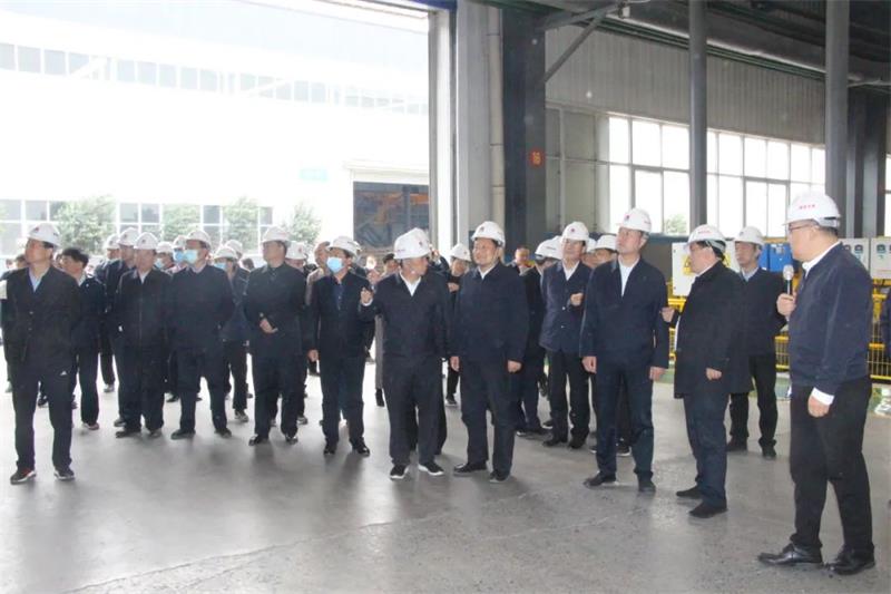 鞏義市重點(diǎn)工作觀(guān)摩團(tuán)到明泰科技項(xiàng)目現(xiàn)場(chǎng)觀(guān)摩指導(dǎo)
